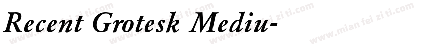 Recent Grotesk Mediu字体转换